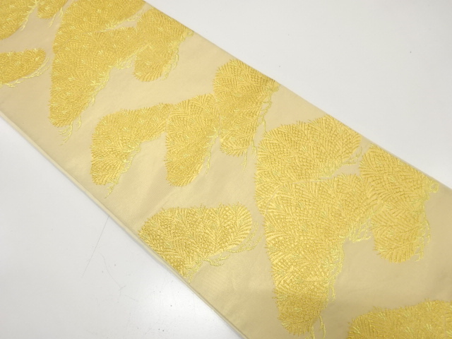 アンティーク　川島織物製　笠松模様織り出し袋帯（材料）